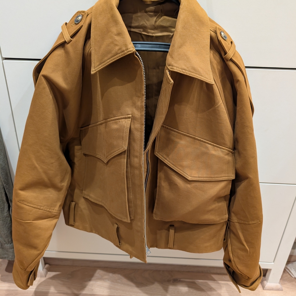 Zara Men's Brown Military Jacket